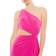 Mac Duggal One-Shoulder Cutout Jersey Gown - Magenta