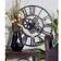 Olivia & May Industrial Iron Gear Wall Clock 32"