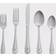 RiverRidge Beaded Monogrammed Letter E Cutlery Set 46pcs