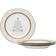 Noritake Charlotta Holiday Tree Accent Dish 4pcs