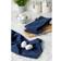 Design Imports Waffle Kitchen Towel Blue (45.72x71.12)