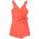 Habitual Mock Wrap Romper - Coral