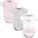 Hudson Baby Cotton Bodysuits - Pink Gray Elephant (10113625)
