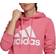 Adidas Loungewear Essentials Logo Fleece Hoodie Plus Size - Rose Tone/White