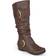 Journee Collection Paris Medium Calf - Brown