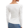 7 For All Mankind Long Sleeve Square Neck Top - Ivory