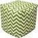 Majestic Home Goods Chevron Pouffe 17"