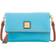 Dooney & Bourke Pebble Grain Foldover Zip Crossbody Bag - Sky Blue