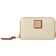 Dooney & Bourke Pebble Grain Large Zip Around Credit Card Case - Bone