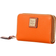 Dooney & Bourke Pebble Grain Large Zip Around Credit Card Case - Clementine