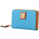 Dooney & Bourke Pebble Grain Large Zip Around Credit Card Case - Sky Blue
