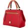 Dooney & Bourke Pebble Grain Small Zip Satchel Bag - Red