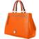 Dooney & Bourke Pebble Grain Zip Satchel Bag - Clementine