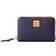 Dooney & Bourke Pebble Grain Medium Zip Around Wallet - Midnight Blue