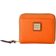 Dooney & Bourke Pebble Grain Small Zip Around Wallet - Clementine