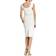 Black Halo Classic Jackie O Sheath Dress - White