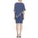 SL Fashions Metallic-Trim Capelet Sheath Dress - Lilac Haze