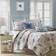 Madison Park Bayside Bedspread Blue (228.6x172.72)