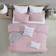 Moselle Ruched Waffle 2-pack Duvet Cover Pink (233.68x172.72)