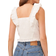 1.State Ruffled Crop Top - New Ivory