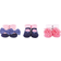 Hudson Flower Headband and Socks Set 6-Pack - Pink/Navy