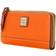 Dooney & Bourke Pebble Grain Folded Zip Wristlet - Clementine