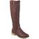 Journee Collection Taven Medium Calf - Wine