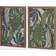 Natural Leaves Set of 2 Framed Art 17x25" 2