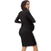 Stowaway Collection Uptown Maternity Long Sleeves Dress Black