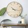 Litton Lane Rustic Wall Clock 24"