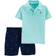 Carter's Striped Polo & Short Set 2-pack - Turquoise (V_1M995510)