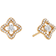 David Yurman Venetian Quatrefoil Stud Earrings - Gold/Diamonds