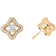 David Yurman Venetian Quatrefoil Stud Earrings - Gold/Diamonds