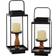 Black Metal Contemporary Candlestick Holders Lantern 2