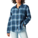 Lucky Brand The Plaid Boyfriend Button-Down Shirt - Indigo Plaid