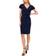 MSK Surplice Sheath Dress - Jbs Navy