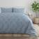 Home Collection Pinch Pleat Duvet Cover Blue (243.84x243.84)