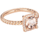 David Yurman Petite Chatelaine Pavé Bezel Ring - Rose Gold/Morganite/Diamonds