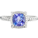 David Yurman Petite Chatelaine Pavé Bezel Ring - White Gold/Tanzanite/Diamonds