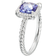 David Yurman Petite Chatelaine Pavé Bezel Ring - White Gold/Tanzanite/Diamonds