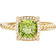 David Yurman Petite Chatelaine Pavé Bezel Ring - Gold/Peridot/Diamonds