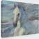 Trademark Global Poseidon White Horse Canvas Framed Art 48x36.5"