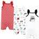 Hudson Infant Girl Cotton Rompers - Udderly Adorable