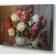 Designart Bouquet Of Blooming Peonies Framed Art 32x16"