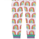 Hatley Organic Cotton Raglan Pajama Set - Pretty Rainbows (S22LRK1269)