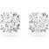 Swarovski Constella Round Cut Stud Earrings - Silver/Transparent