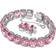 Swarovski Millenia Octagon Cut Bracelet - Silver/Pink