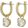 Swarovski Constella Drop Earrings - Gold Plated/Transparent