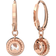 Swarovski Constella Drop Earrings - Rose Gold/Transparent