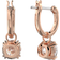 Swarovski Constella Drop Earrings - Rose Gold/Transparent